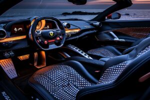 Égayer l’intérieur de votre Ferrari avec élégance : adoptez les motifs à pois