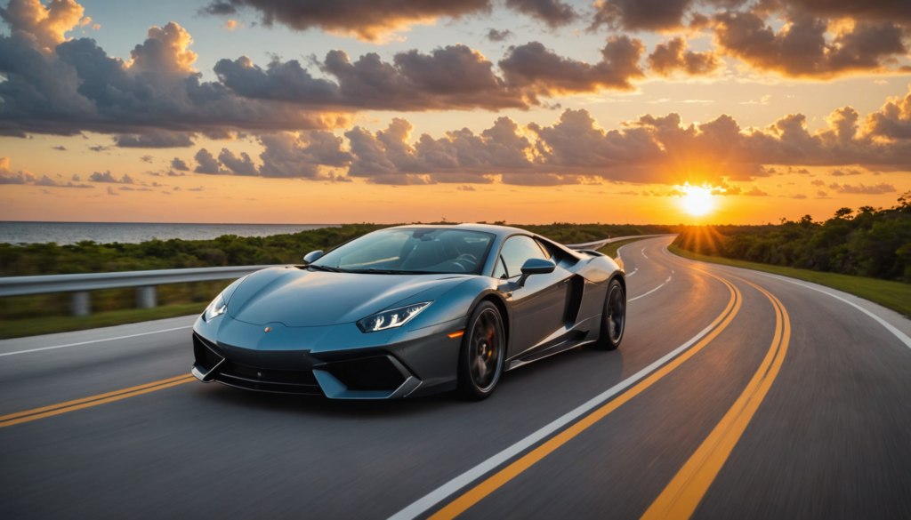découvrez la floride autrement : louez une supercar et vivez l'expérience ultime lors de balades panoramiques sur les plus belles routes de l'état. sensations et paysages inoubliables garantis !