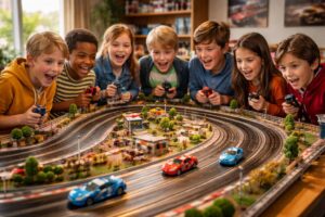 découvrez comment transmettre la passion de l'automobile aux enfants grâce aux circuits scalextric et aux voitures miniatures, pour des moments ludiques et éducatifs en famille.